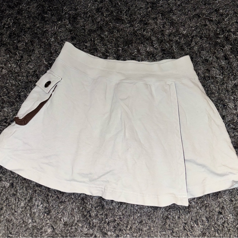 Nike Women's Light Blue Mini Skirt w/ brown shorts